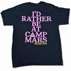 Camp Mars 2019 STAFF Tee Rare Malibu Festival Crew Shirt Thirty Seconds to Mars